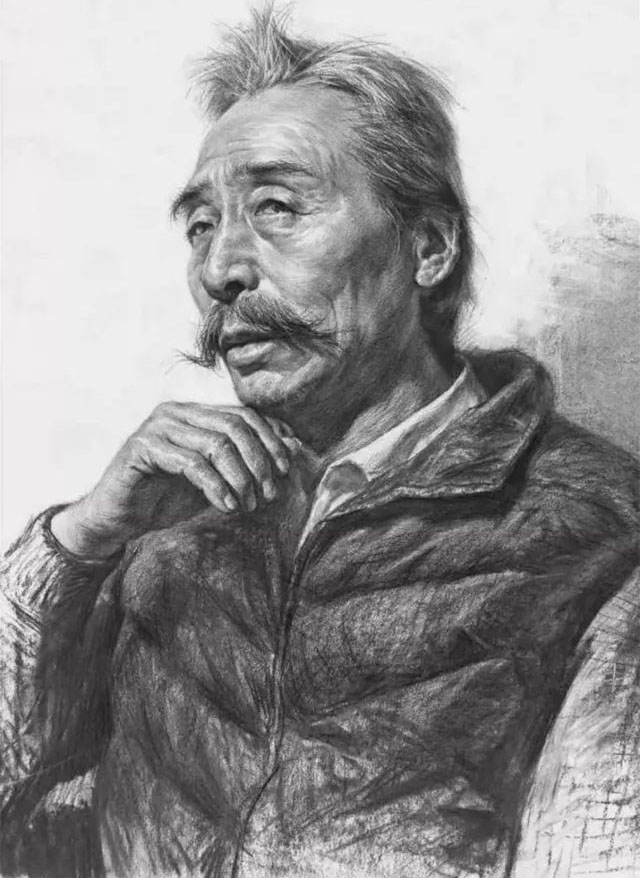 素描半身像带手之写生刻画的重点